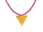 Load image into Gallery viewer, Lucky Scarab Fuchsia Necklace
