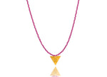 Load image into Gallery viewer, Lucky Scarab Fuchsia Necklace
