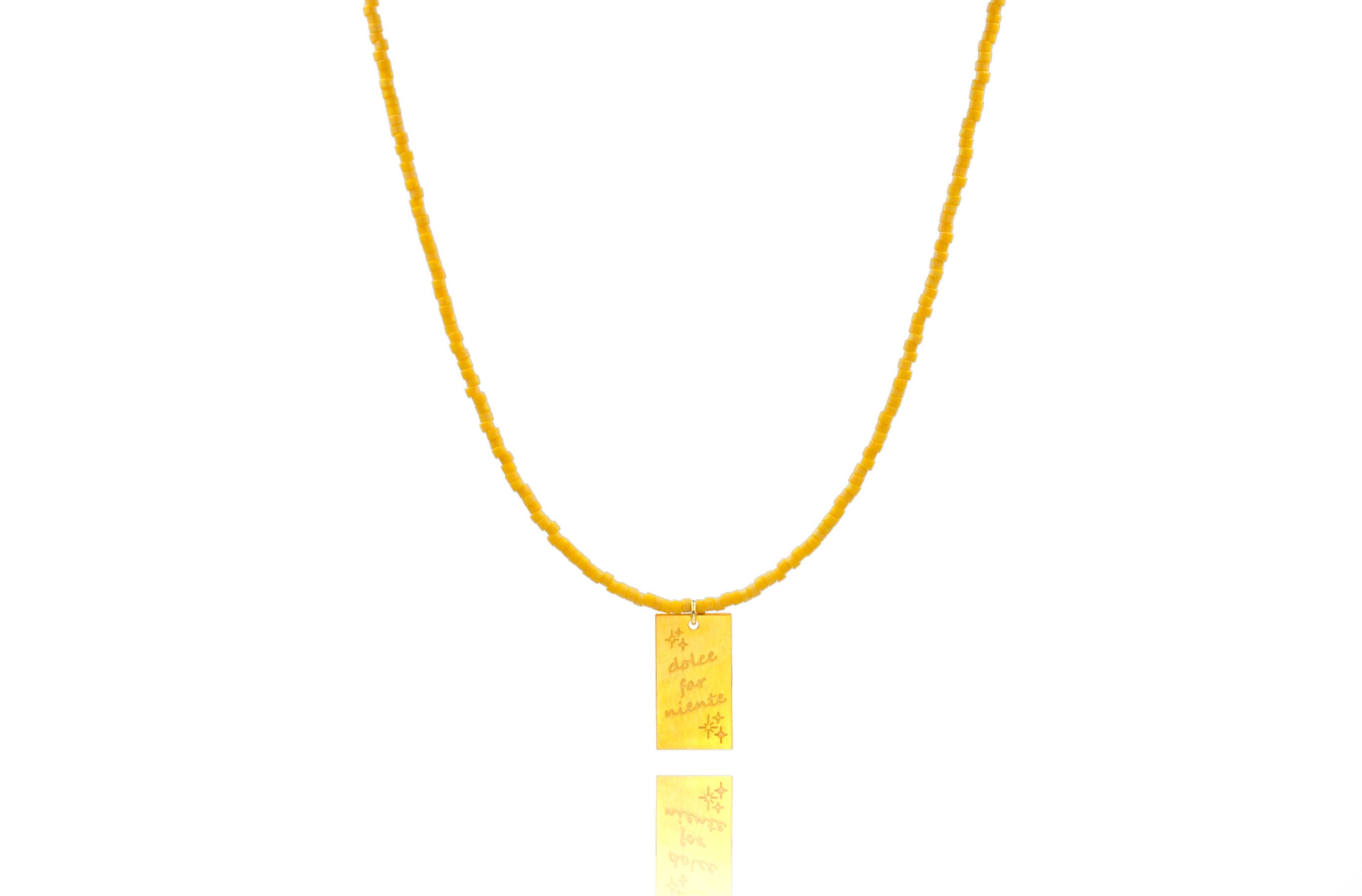 'Dolce Far Niente' Yellow Necklace