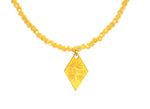 Load image into Gallery viewer, Yellow Iris Crystal &#39;Hooray-Ζήτω&#39; Necklace
