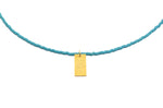 Load image into Gallery viewer, Light Blue Miyuki &#39;You Got This&#39; Necklace
