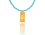 Load image into Gallery viewer, Light Blue Miyuki &#39;You Got This&#39; Necklace

