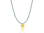 Load image into Gallery viewer, Blue Terahertz &#39;Rainbow&#39; Necklace
