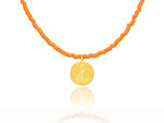 Load image into Gallery viewer, Orange &#39;Little Boat&#39; Necklace
