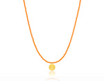 Load image into Gallery viewer, Orange &#39;Little Boat&#39; Necklace
