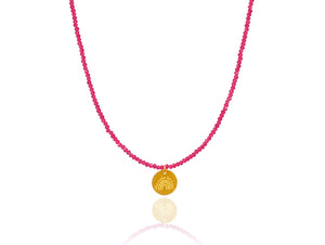 Ruby Agate 'Rainbow' Necklace