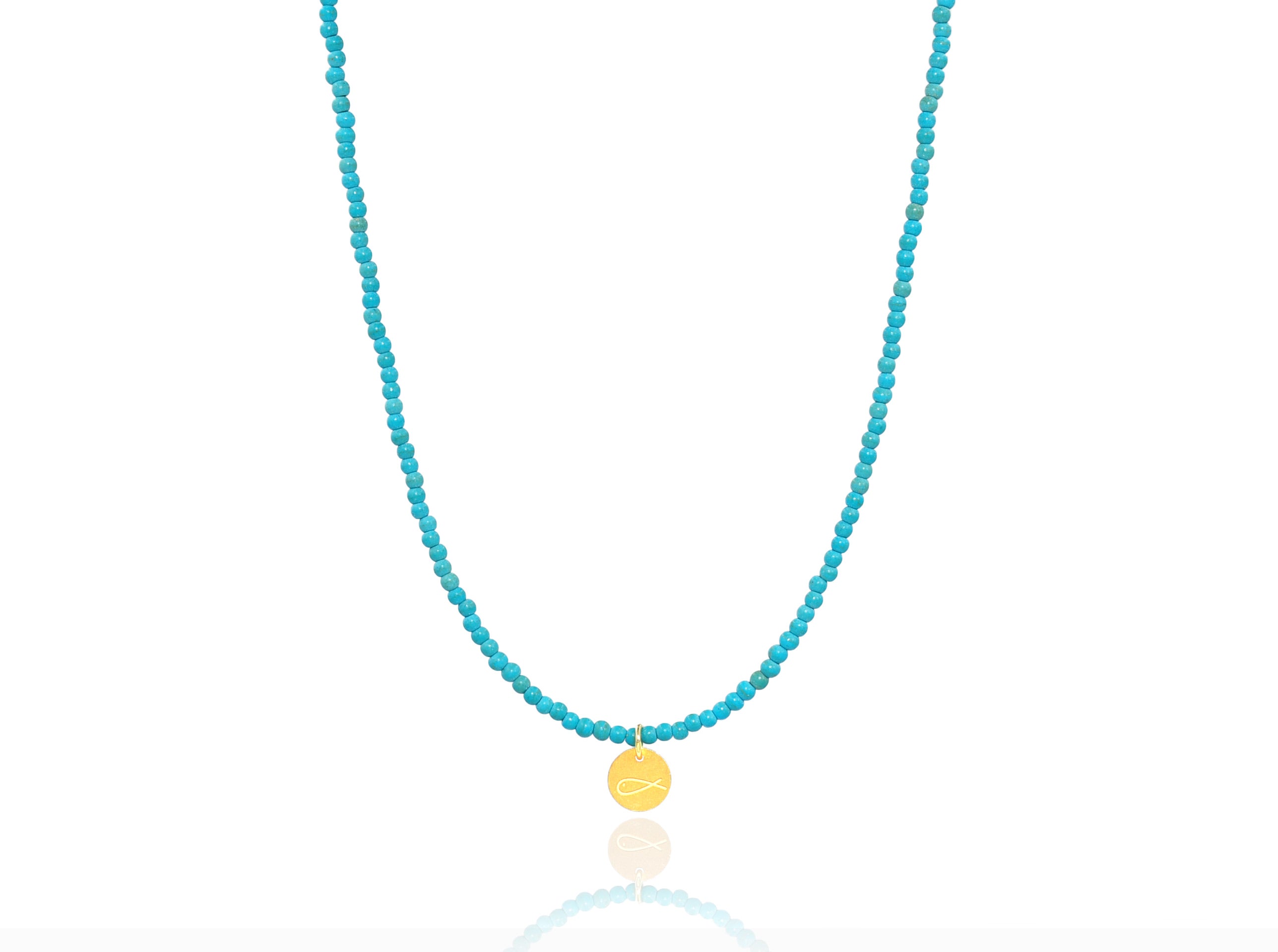 Turquoise 'Little Fish' Necklace