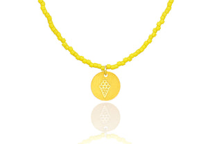 Yellow 'Ice cream' Necklace