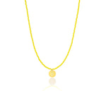 Load image into Gallery viewer, Yellow &#39;Ice cream&#39; Necklace
