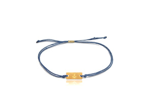 Blue Goldplated 'Anchor' Bracelet