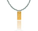 Load image into Gallery viewer, Blue Terahertz &#39;You got this&#39; Necklace
