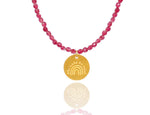 Load image into Gallery viewer, Agate Ruby &#39;Rainbow&#39; Necklace
