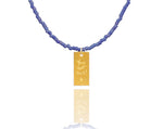 Load image into Gallery viewer, Dusty Blue Miyuki &#39;You Got This&#39; Necklace
