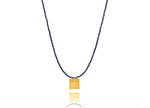 Load image into Gallery viewer, &#39;It&#39;s all wrong! Όλα λάθος!&#39; Metallic Plum Emerald Gold Iris Miyuki Necklace
