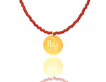 Load image into Gallery viewer, &#39;New Year Me’ Lucky Charm 2024 Fire Red Matte Necklace
