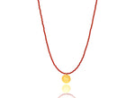 Load image into Gallery viewer, &#39;New Year Me’ Lucky Charm 2024 Fire Red Matte Necklace
