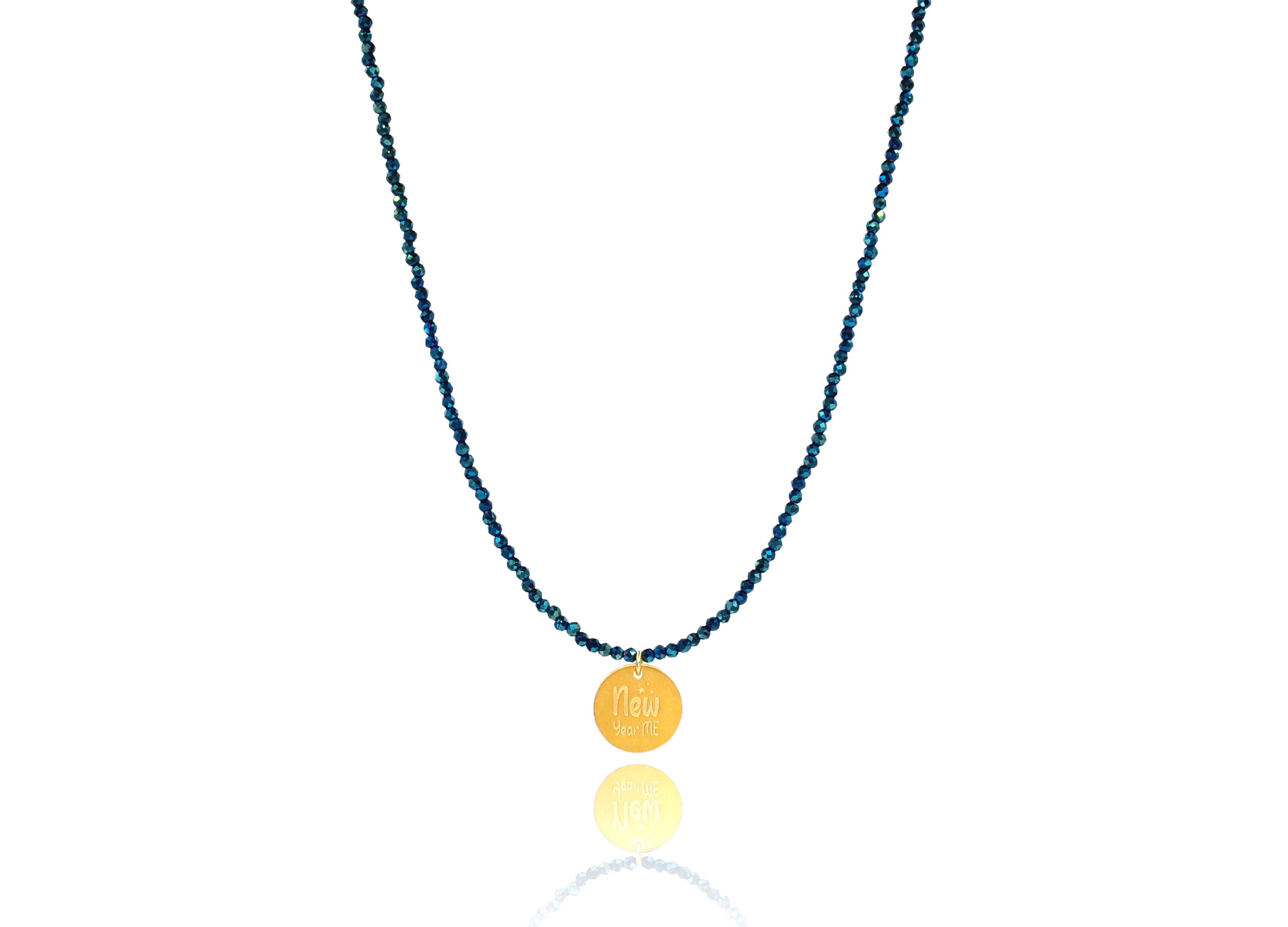 'New Year Me’ Lucky Charm 2023 Blue Spinel Necklace