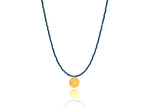 Load image into Gallery viewer, &#39;New Year Me’ Lucky Charm 2023 Blue Spinel Necklace

