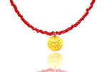 Load image into Gallery viewer, Red Miyuki &#39;Little Heart&#39; Necklace Kids
