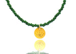 Load image into Gallery viewer, Green Japanese &#39;Little Eye&#39; Necklace Kids
