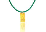 Load image into Gallery viewer, Green Miyuki &#39;When life gives you lemons…&#39; Necklace
