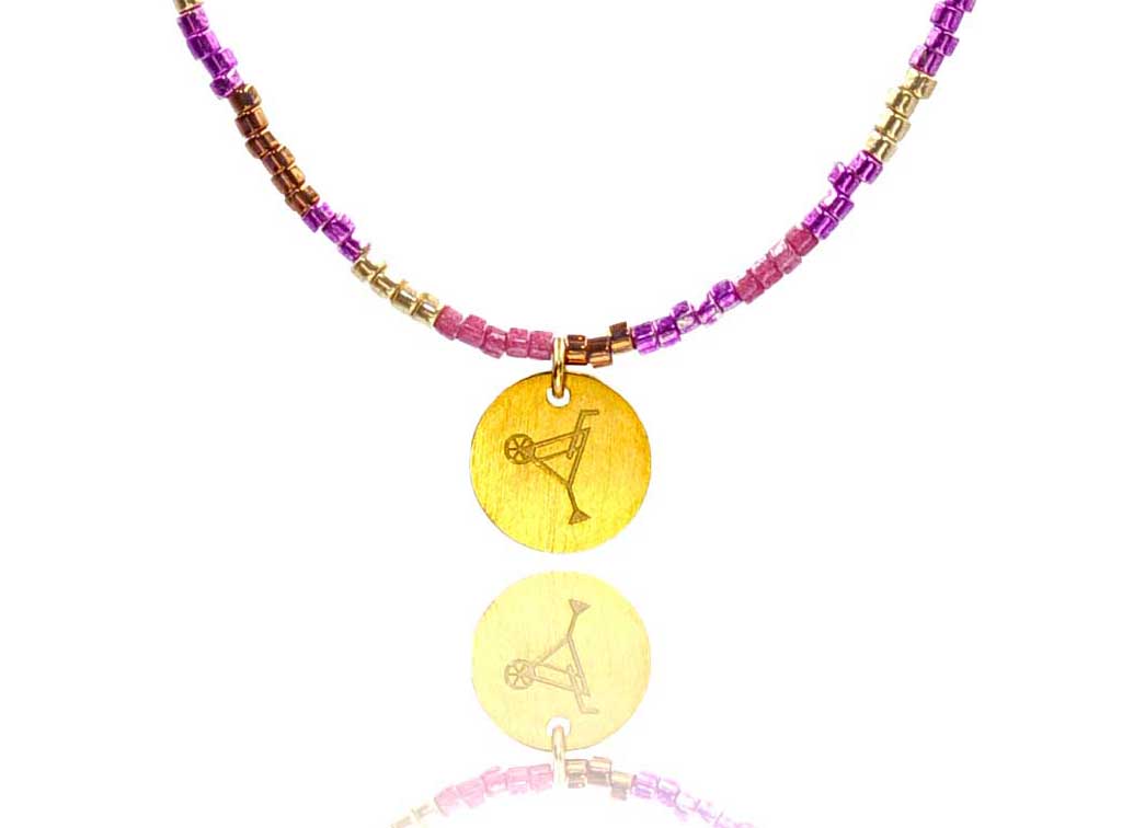 Pink Purple Multi Miyuki ‘Cocktail' Necklace