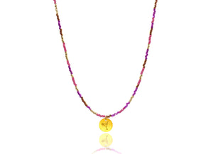 Pink Purple Multi Miyuki ‘Cocktail' Necklace