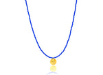 Load image into Gallery viewer, Blue Cobalt Miyuki ‘Cocktail&#39; Necklace
