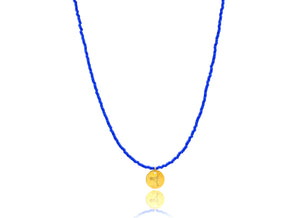 Blue Cobalt Miyuki ‘Cocktail' Necklace