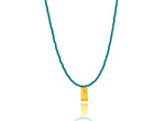 Load image into Gallery viewer, Stone Blue Miyuki ‘Balloon – Let it go&#39; Necklace
