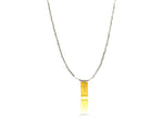 Load image into Gallery viewer, Shiny White Cubes Miyuki ‘Balloon – Let it go&#39; Necklace

