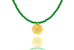 Load image into Gallery viewer, Vivid Green Miyuki ‘Japanese Flower’ Necklace

