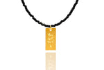 Load image into Gallery viewer, Black Miyuki &#39;You got this&#39; Necklace
