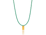 Load image into Gallery viewer, Green Miyuki &#39;You got this&#39; Necklace
