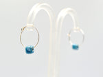 Load image into Gallery viewer, Blue Ceramic Silver Earrings
